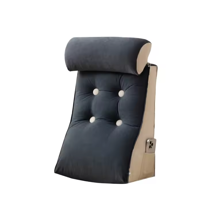 Cojín de cintura para sofá con soporte de respaldo almohada de silla de oficina cuña de soporte comodidad para cama de día material de poliéster / algodón forma de cojín de lomo - 1