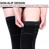 Mangas de compresión para piernas completas, Protector de soporte para levantamiento de pesas, artritis, alivio del dolor articular, desgarro muscular, 1 par - details 10