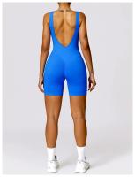 Mono de Yoga con Espalda Hermosa y Hueca Traje Deportivo de Fitness para Mujer Material Exterior de Nylon T-Shirt - details 14