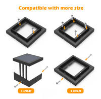 Luz de Poste Solar Moderna RXUNS Lámpara de Columna de Patio Impermeable IP65 Brillo de 300lm - details 16