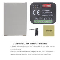 Receptor Universal para Puerta de Garaje Control Remoto Eléctrico 2 Canales Relay 300-868MHz RX MULTI AC DC 9-30V Herramienta de Mejoría del Hogar - details 10