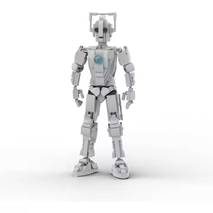Set de Bloques de Construcción de Robot Cyberman Personaje de Doctor en Películas y Televisión - 1