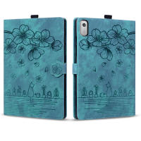 Lenovo Tab M9 Funda 9 pulgadas, diseño de flor relieva, soporte de cuero PU, cartera para tablet, accesorios electrónicos 2023 - details 2