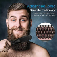 3 in 1 Quick heat Hair styling straightening comb PTC heater Electric hair straightener Beard straightener - details 1
