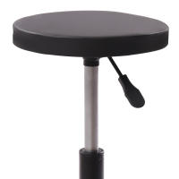 Taburete de garaje con ruedas, asiento ajustable para taller mecánico con 5 ruedas, acero de 300 libras + PU para interiores, varios talleres de reparación/mantenimiento de automóviles, oficinas - details 3