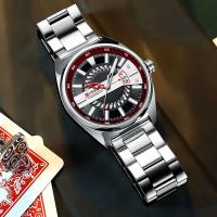 Reloj de Cuarzo CURREN 8403 Reloj de Tira de Acero con Calendario Estilo de Negocios y Ocio para Hombres Reloj de Pulsera de Cuero Automático - details 17