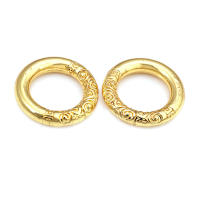 Anillo de Cierre Redondo de Brasso Dorado Mate Joyería de Alta Calidad - details 26