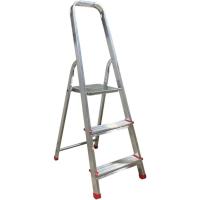 Escalera de Aluminio, Multiusos, Antideslizante, Ligera y Resistente, Escalera Doméstica, Fácil Transporte (4 peldaños) - details 10