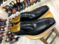 Zapatos Oxford de negocios casuales de alta gama para hombre, de cuero vacuno de primera capa. - details 12