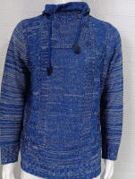Sudadera con capucha de cuello alto para hombre, suéter extragrande, ropa de otoño invierno 2024 - details 6