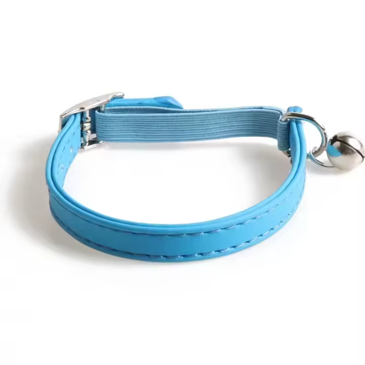 Collar Elegante para Gato de Color Marrón Collar Ajustable Pequeño con Correas Elásticas - 1