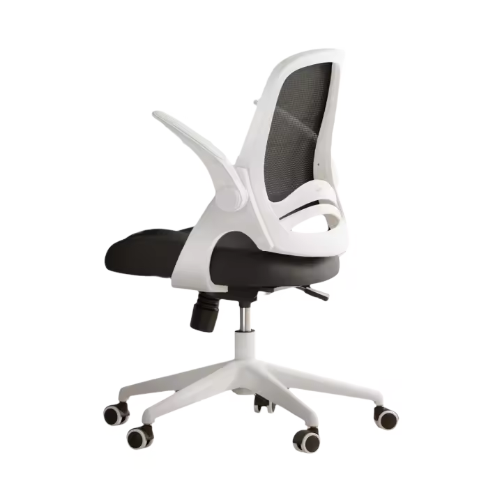 Silla de Oficina Plegable con Apoyabrazos Silla de Oficina Ergonómica de Malla Transpirable - 1