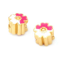 Pulseras de Brass Dorado Mate 4PCS Grande Agujero Abalorios para Hacer Joyas DIY - details 89
