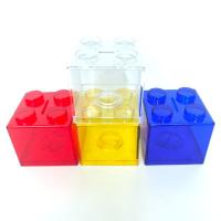 Caja de Ahorro de Bloques Creativos de Dinero 1PC Estuche de Almacenamiento de Monedas en Plástico Transparente para Niños Regalo Decoración del Hogar - details 1