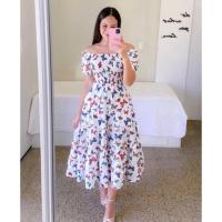 Primavera/Verano nuevo vestido literario francés estampado fresco moda ropa de mujer - details 5