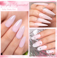 BOZLIN-Kit de Gel semipermanente UV LED para uñas, barniz para manicura, 12 piezas, Color rosa transparente - details 9