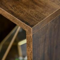 Estantería de Madera Rústica Marrón 7 Compartimentos para Libros, Archivos, Dormitorio, Oficina - details 8