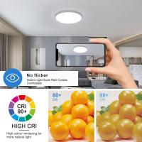 Goeco Lámpara LED Moderna Plafón Redondo Estilo Nórdico 32W 3600LM IP54 6500K Blanca Fría 220V - details 5