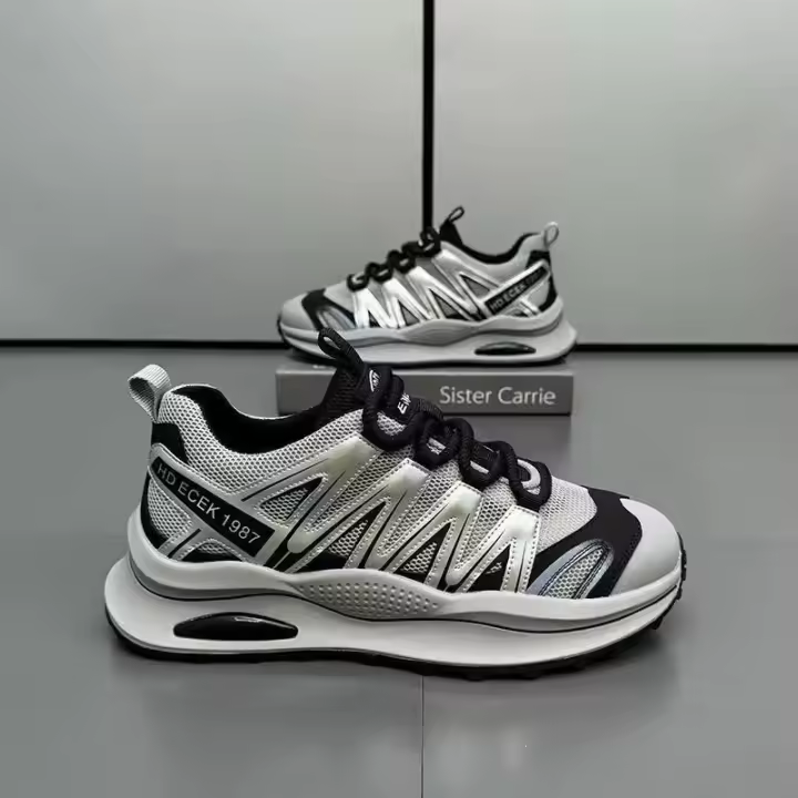 Zapatillas de Hombre Transpirables y Cómodas Altura Aumentada Plataforma Estilo Casual para Primavera y Verano 2025 - 1
