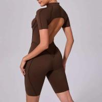 Monos Deportivos de Yoga Fiess Mangas Cortas, Espalda Abierta, Talla Única para Mujeres - details 40