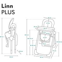 Trona para bebés, plegable, tronas de bebe, silla alta ajustable, altura ajustable de 6 a 36 meses, cinturones de seguridad de 5 puntos, de hasta 15 kg (BEIGE) - details 8