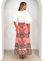 2025 Primavera/Verano nueva falda de media longitud informal de estilo étnico estampada a la moda para mujer - details 3