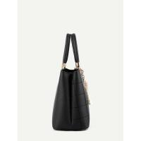 Bolso de mano de gran capacidad con hilo bordado a la moda, bolso cruzado informal sencillo para ir al trabajo, mochila de lujo de alta gama - details 1