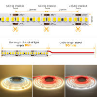 GAHADA Luces de Tira LED Modernas Alto Brillo 24V, Cinta LED de 10M, Blanco Cálido o Natural - details 2