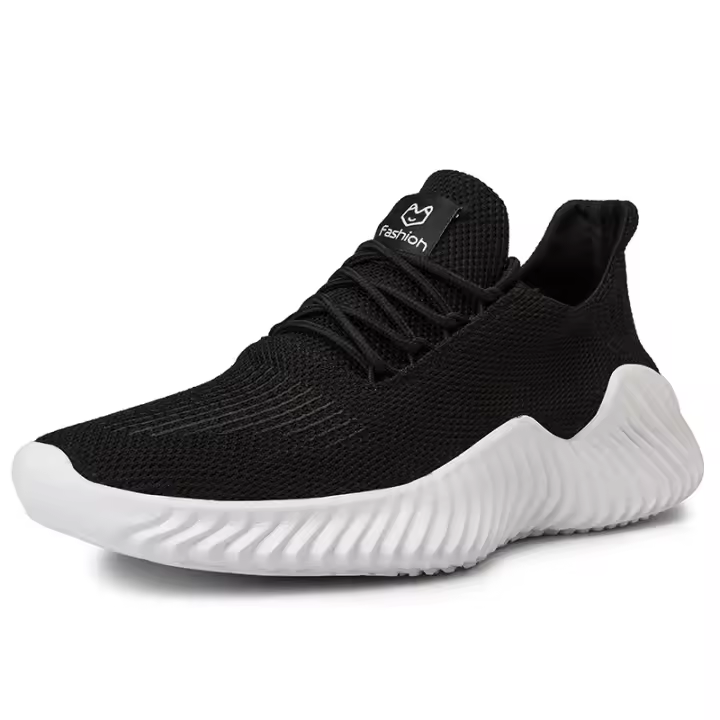 Zapatos para caminar para hombre, zapatillas de deporte transpirables a la moda, zapatos para correr con cordones para hombre, zapatos casuales suaves para deportes al aire libre - 1