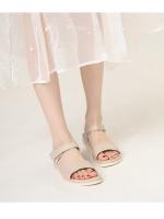 Sandalias de velcro cómodas y antideslizantes con suela suave para mujer, novedad de verano 2025, zapatos de playa de viaje de moda con suela plana para mujer - details 3