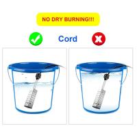 Calentador de agua de inmersión para el hogar, cubo eléctrico con temporizador, apagado automático, 2500W, enchufe europeo, Invierno - details 7