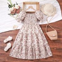 Vestido de Verano de Cuello Cuadrado Estilo Coreano Casual Vestido de Línea A para Mujer - details 0