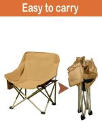 Silla portátil con forma de luna para camping, silla plegable para exteriores, ultraligera, portátil, con bolsa de transporte, 1 pieza. - details 2