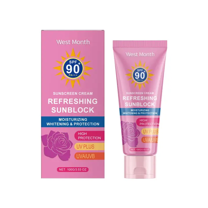 Protección Solar SPF90 Crema Protectora de Sol Resistente a la Sudor Iluminadora - 1