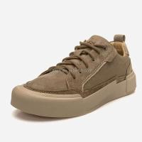 Nuevos zapatos deportivos informales de cuero genuino, zapatos de moda para hombres de negocios de alta calidad hechos de piel de vaca, marca de bajo precio 2024 - details 0