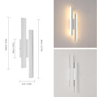 ZVD Apliques de Pared Interior Moderna, Lámpara de Pared LED de 16W y 1800LM, Para Dormitorio, Estudio, Comedor, Pasillo y Escalera - details 7