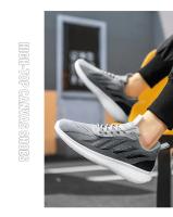 Zapatos informales ligeros antideslizantes para hombre, zapatillas de moda transpirables para correr, caminar al aire libre, entrenamiento, Tenis - details 13