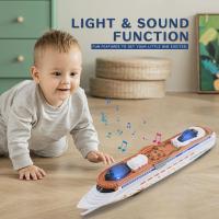 Colección creativa de regalo de cumpleaños con luz y sonido, modelo de crucero, juguete para decoración del hogar, barco de revestimiento oceánico - details 4
