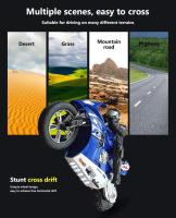 Moto de Carreras RC para Niños Scooter Eléctrico de Alta Velocidad 4 Canales Modelo de Regalo 1/6″ - details 3