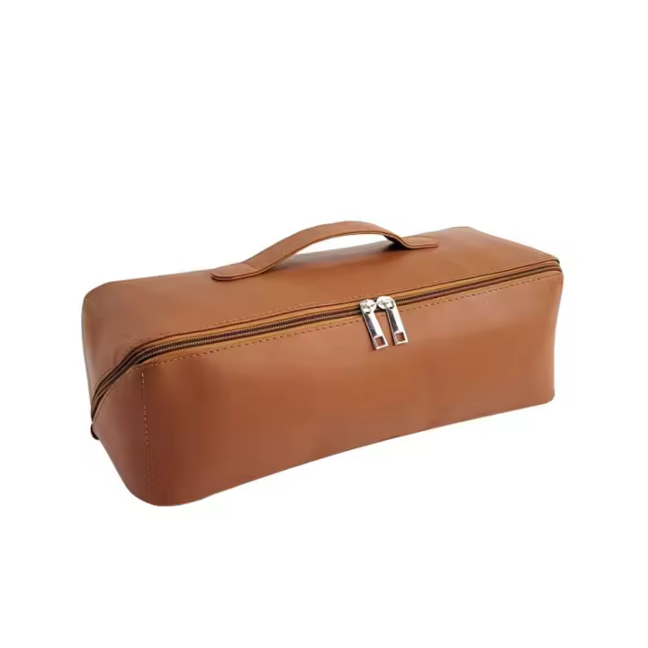 Estuche de transporte para secador de pelo a prueba de polvo, organizador de compartimentos de doble capa, bolsa de almacenamiento de viaje con cremallera, Estuche De Viaje portátil - 1