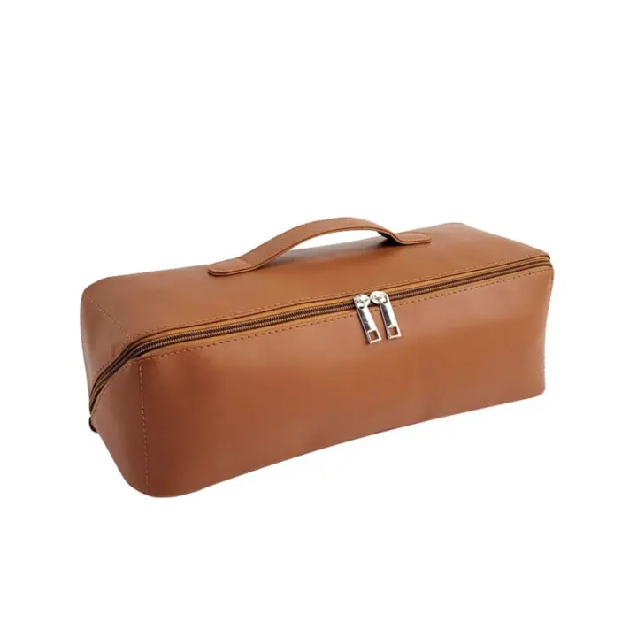 Estuche de transporte para secador de pelo a prueba de polvo, organizador de compartimentos de doble capa, bolsa de almacenamiento de viaje con cremallera, Estuche De Viaje portátil - 1