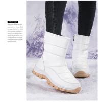 Botas de nieve para mujer, zapatos cálidos para exteriores a la moda, zapatos planos informales a la moda, botas cortas para mujer - details 6
