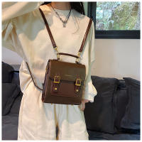 Mini mochila para mujer, nueva moda, versátil, de gran capacidad, bandolera doble con bloques de Color para niñas, bolso escolar pequeño de viaje a la moda - details 7