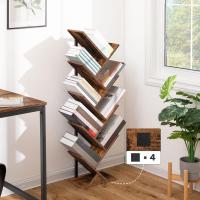 Estantería de Libros 9 Niveles, Estantes de Almacenamento, Forma de Árbol, Resistente y Duradera, Ahorro de Espacio, para CD, revistas, Libros, Sala de Estar, Blanco EWT08SJ01G1 - details 26