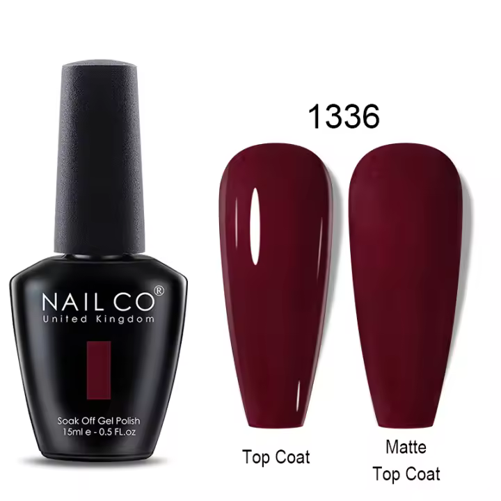 NAILCO-Esmalte de uñas en Gel, barniz semipermanente, UV, colores rojos, 15ml - 1