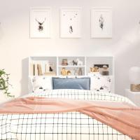 Mueble de Cabeza de Armario de Dormitorio Blanco Estantería de Pared con Almacenamiento - details 29