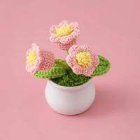 Ramo de Flores de Crochet Hecho a Mano Tulipanes Ramo Tejido Finalizado - details 12