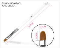 KADS Pincel de Gel para decoración de uñas, herramienta profesional de extensión acrílica de cabeza redonda, constructor de esmalte UV, bricolaje - details 2