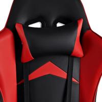Reclinable con Cojín Lumbar y Cervical |   Respaldo Alto Acolchado |   Altura ajustable |   Ruedas Giratorias 360 °   y Reposabrazos |   Ideal Ordenador, Oficina, Videojuego o Escritorio - details 4