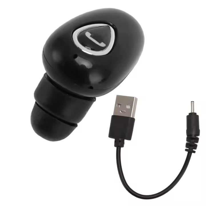 Mini auricular único Bluetooth 5,1 conexión estable baja latencia pequeño Invisible pequeño auricular inalámbrico único para el trabajo - 1